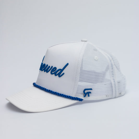 Renewed Trucker Hat - White/Blue