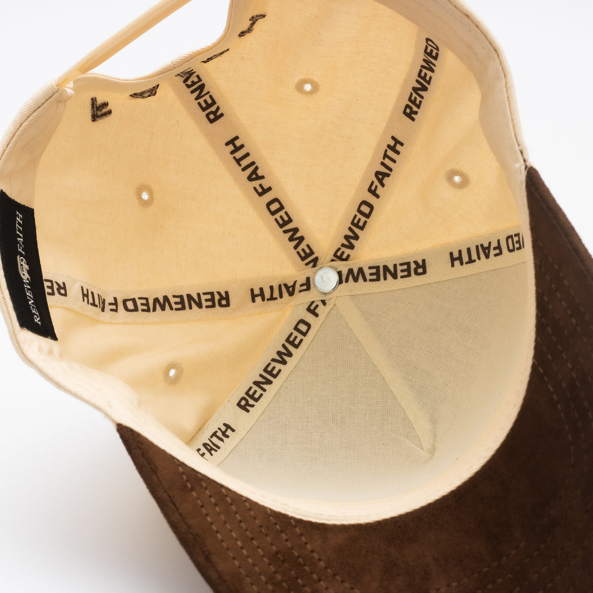 The Trinity Snapback - BROWN/OFFWHITE
