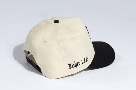 RF John 3:16 Snapback - BLACK / OFFWHITE