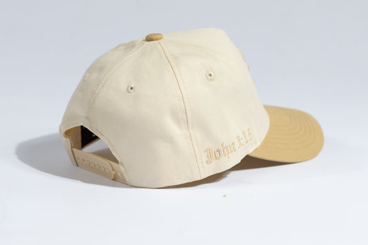 RF John 3:16 Snapback - Champagne / OFFWHITE