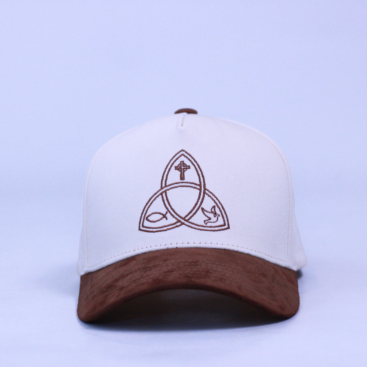 The Trinity Snapback - BROWN/OFFWHITE