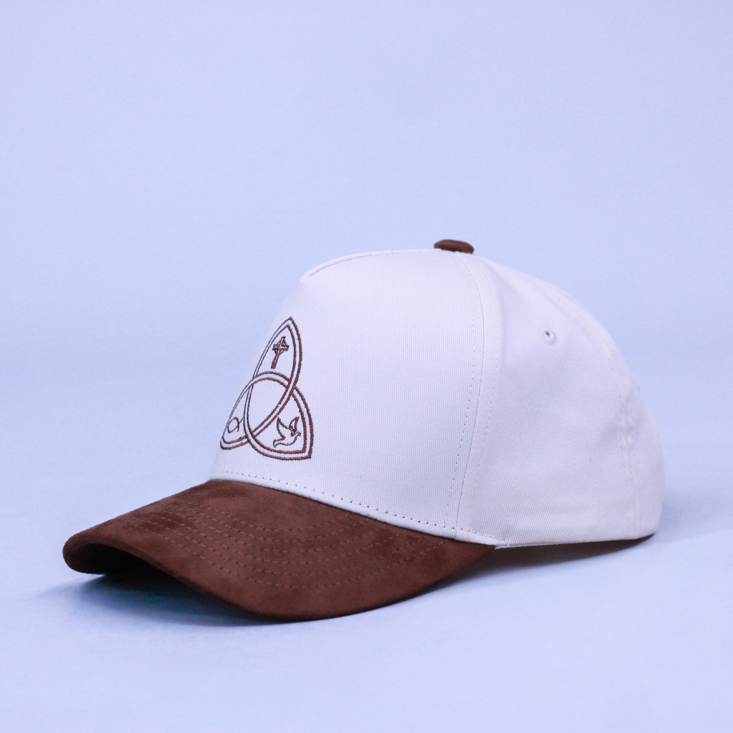 The Trinity Snapback - BROWN/OFFWHITE