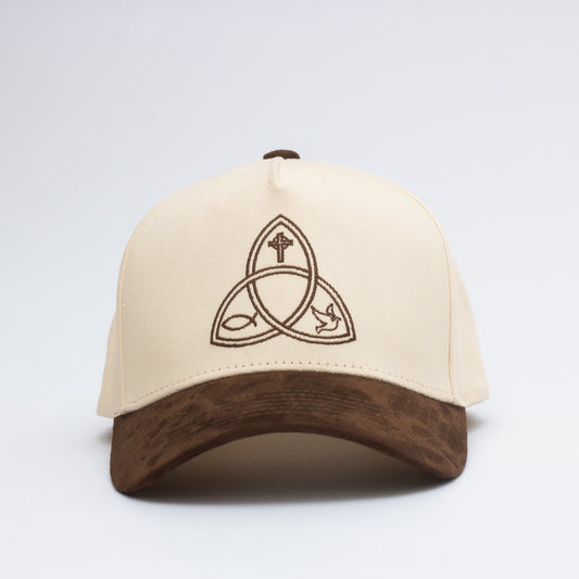 The Trinity Snapback - BROWN/OFFWHITE
